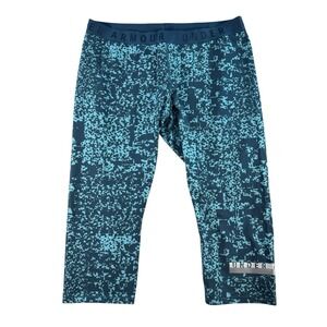 Under Armour XXL Jegging Capris Pants Blue Abstract Printed Athletic Women's‎
